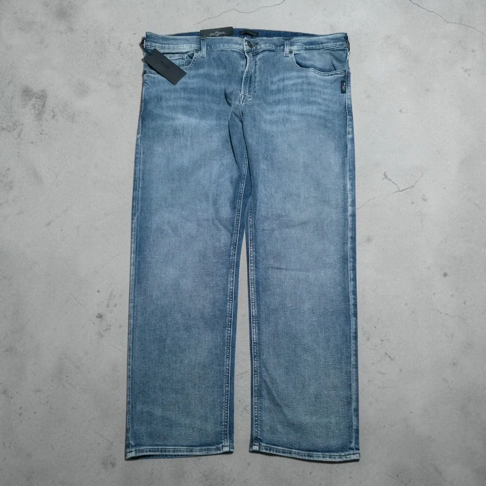 SILVER Jeans Mens 40 x 30 EDDIE Big & Tall Relaxed Fit Tapered Leg Fit Blue NEW